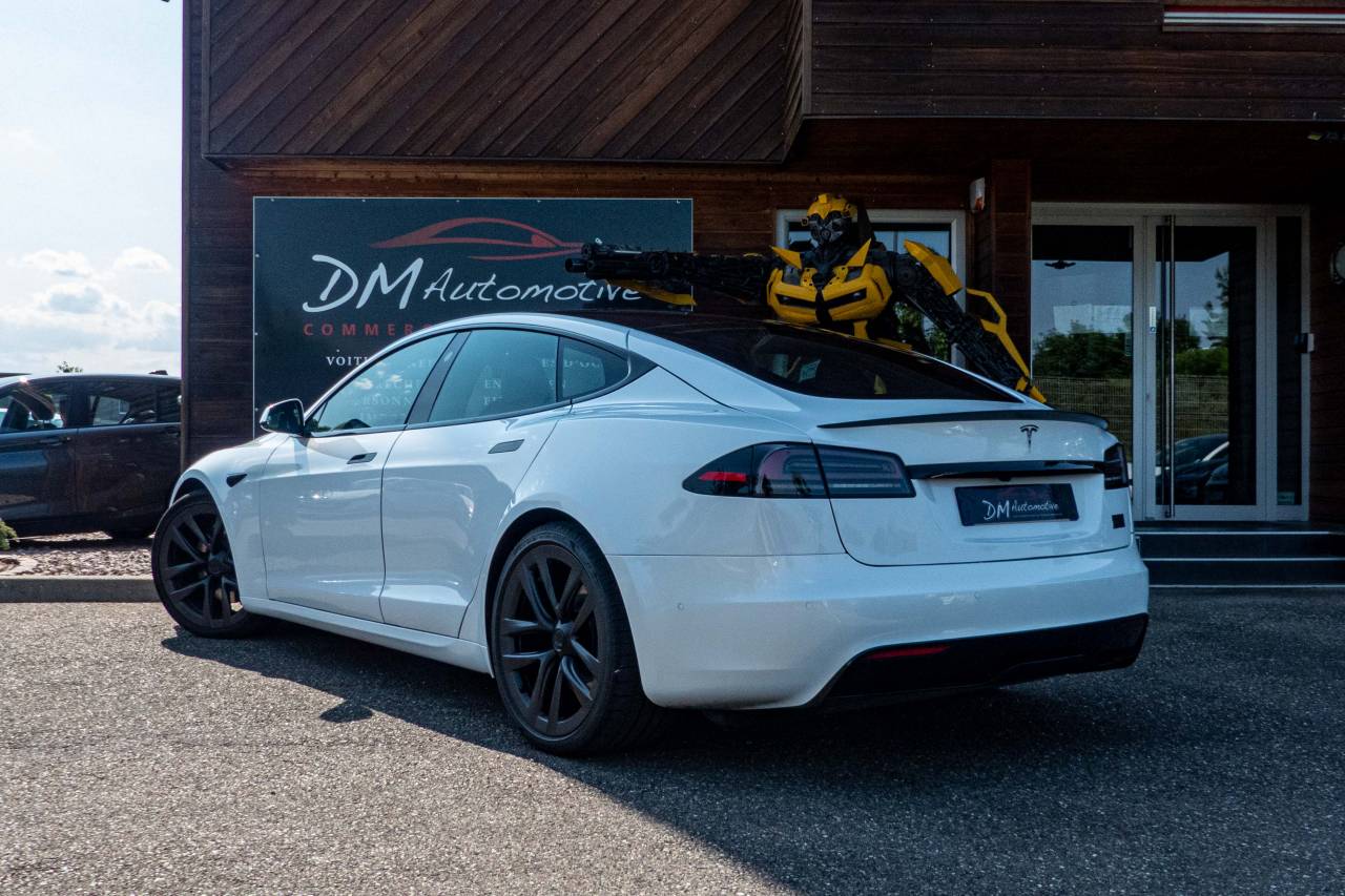 2022 Model S Tri-Motor Plaid AWD Blanc
