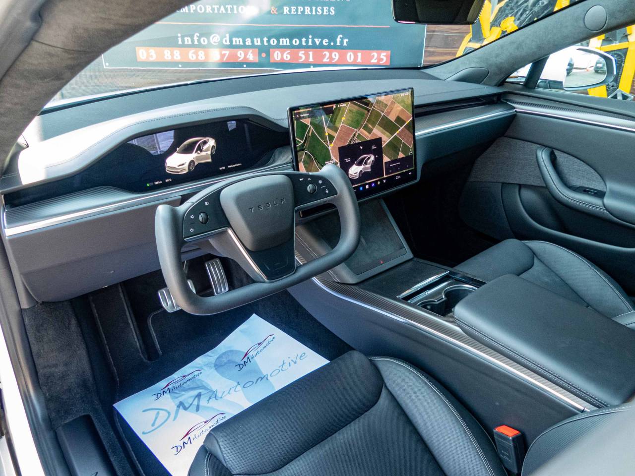 2022 Model S Tri-Motor Plaid AWD Blanc