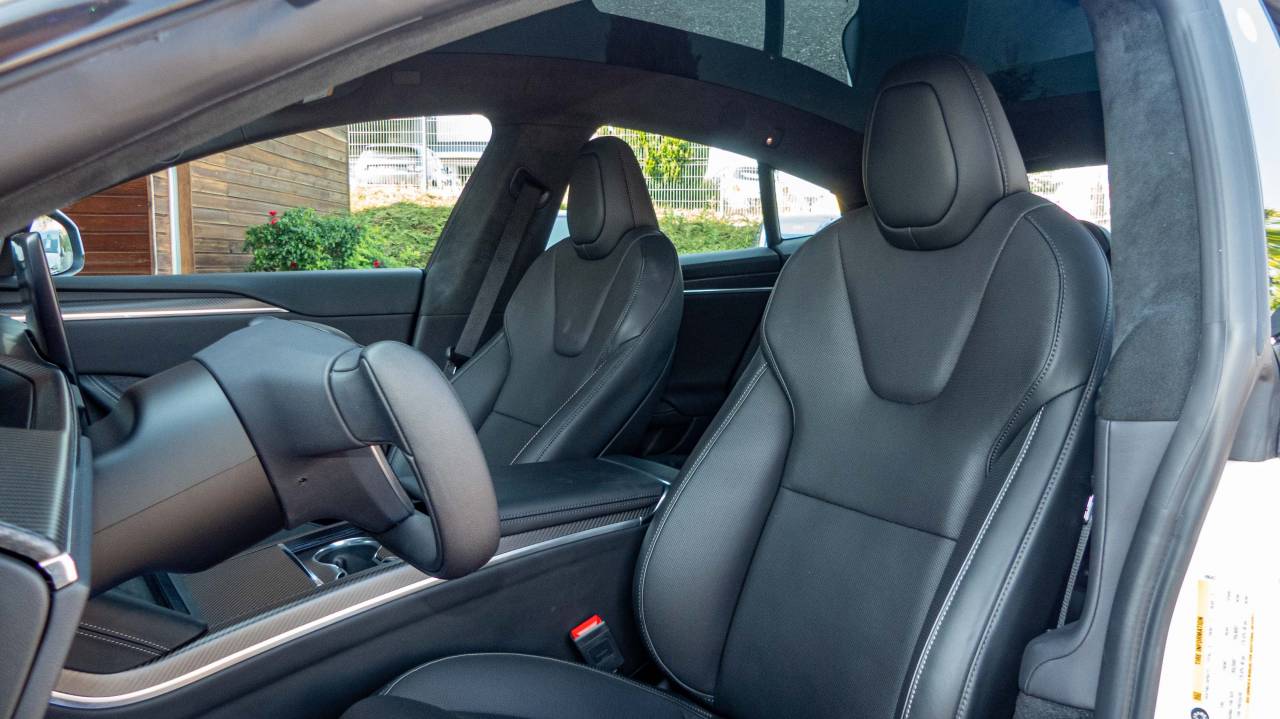 2022 Model S Tri-Motor Plaid AWD Blanc