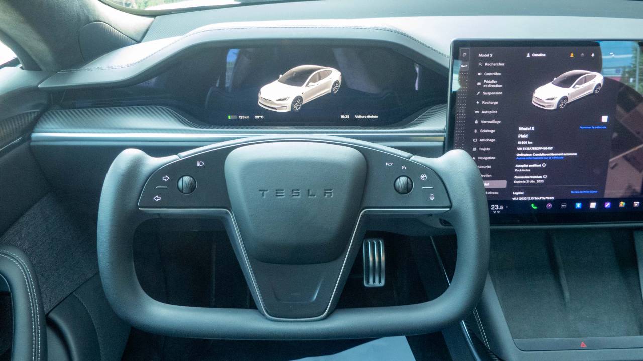 2022 Model S Tri-Motor Plaid AWD Blanc