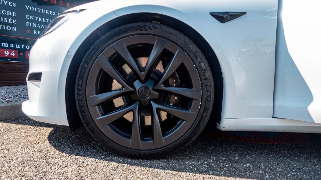 2022 Model S Tri-Motor Plaid AWD Blanc