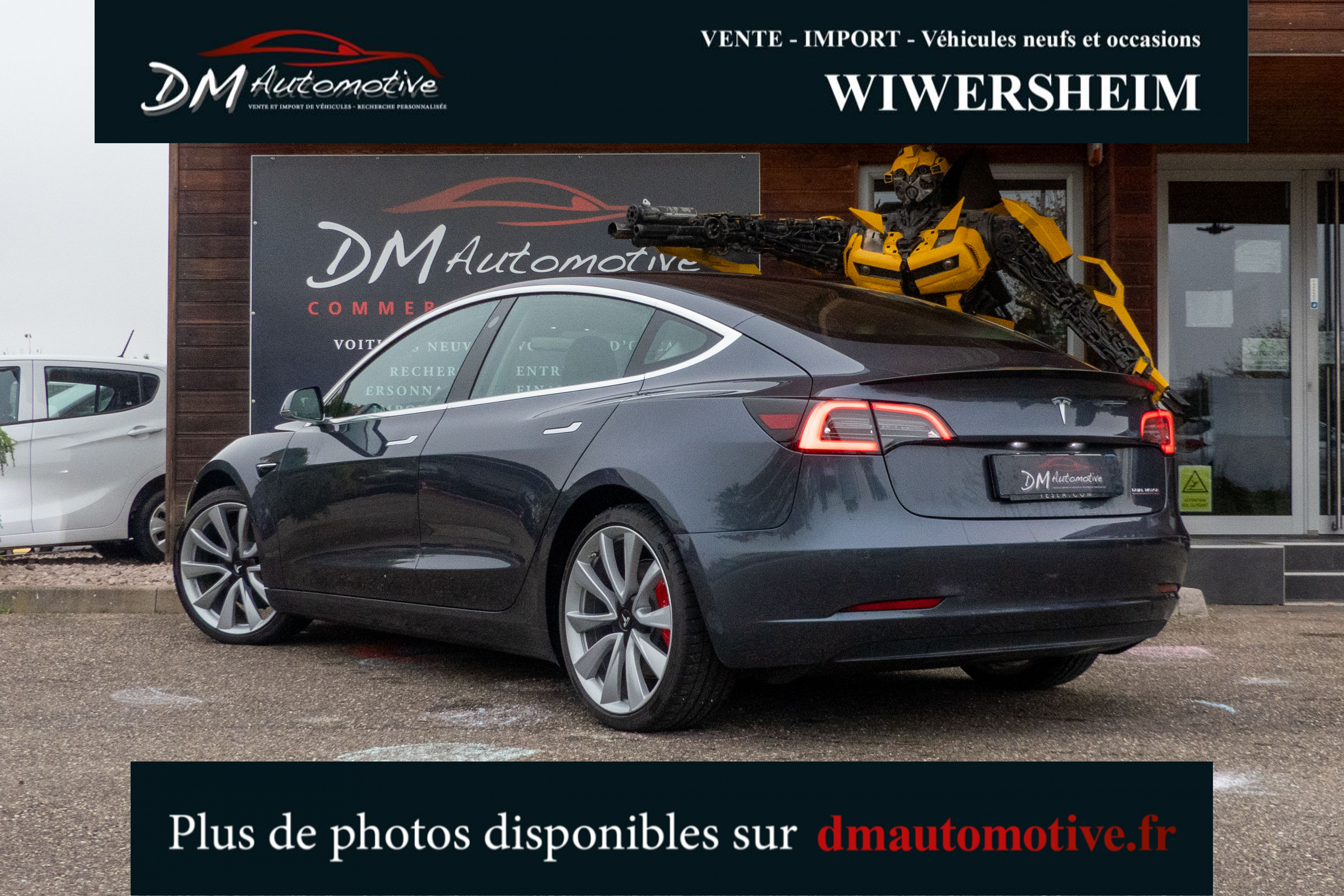 2019 Model 3 Performance Dual Motor AWD Gris foncé