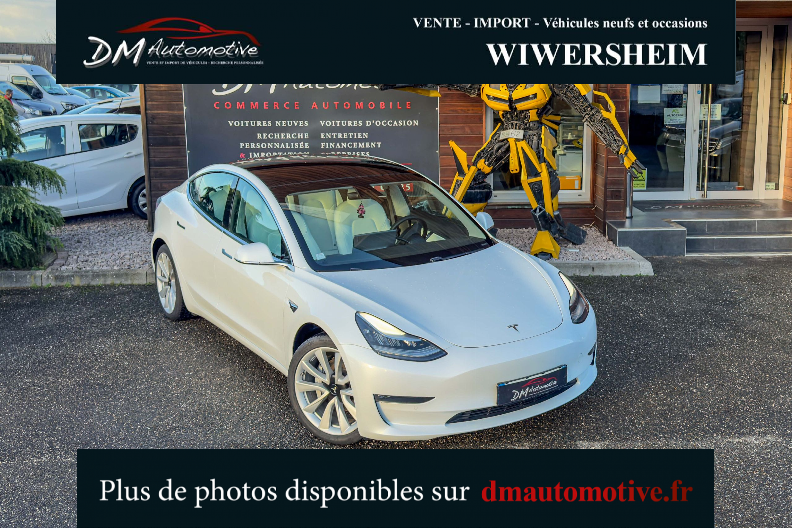 2020 Model 3 Long Range Dual Motor AWD Blanc