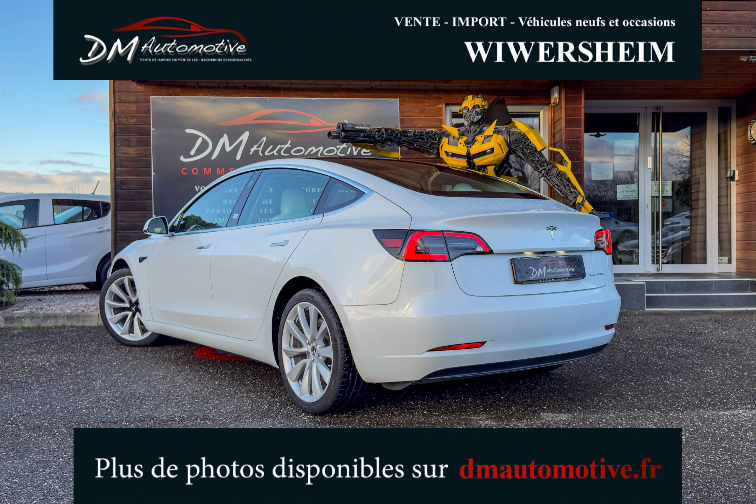 2020 Model 3 Long Range Dual Motor AWD Blanc