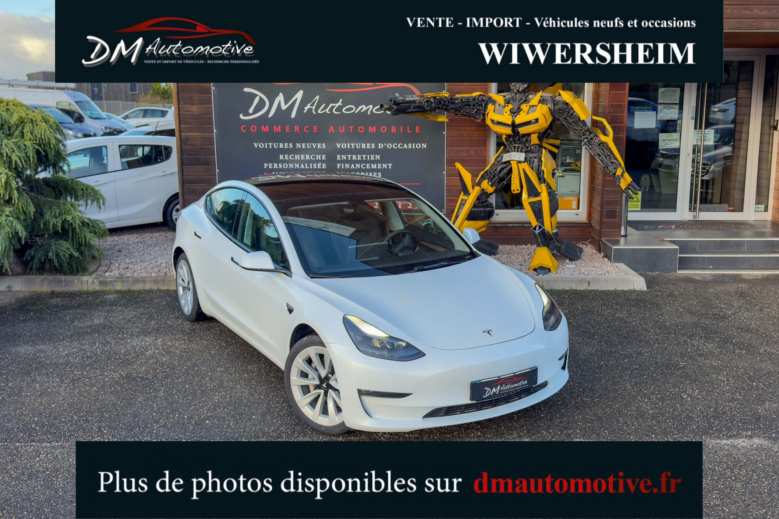 2021 Model 3 Grande Autonomie Dual Motor AWD Blanc
