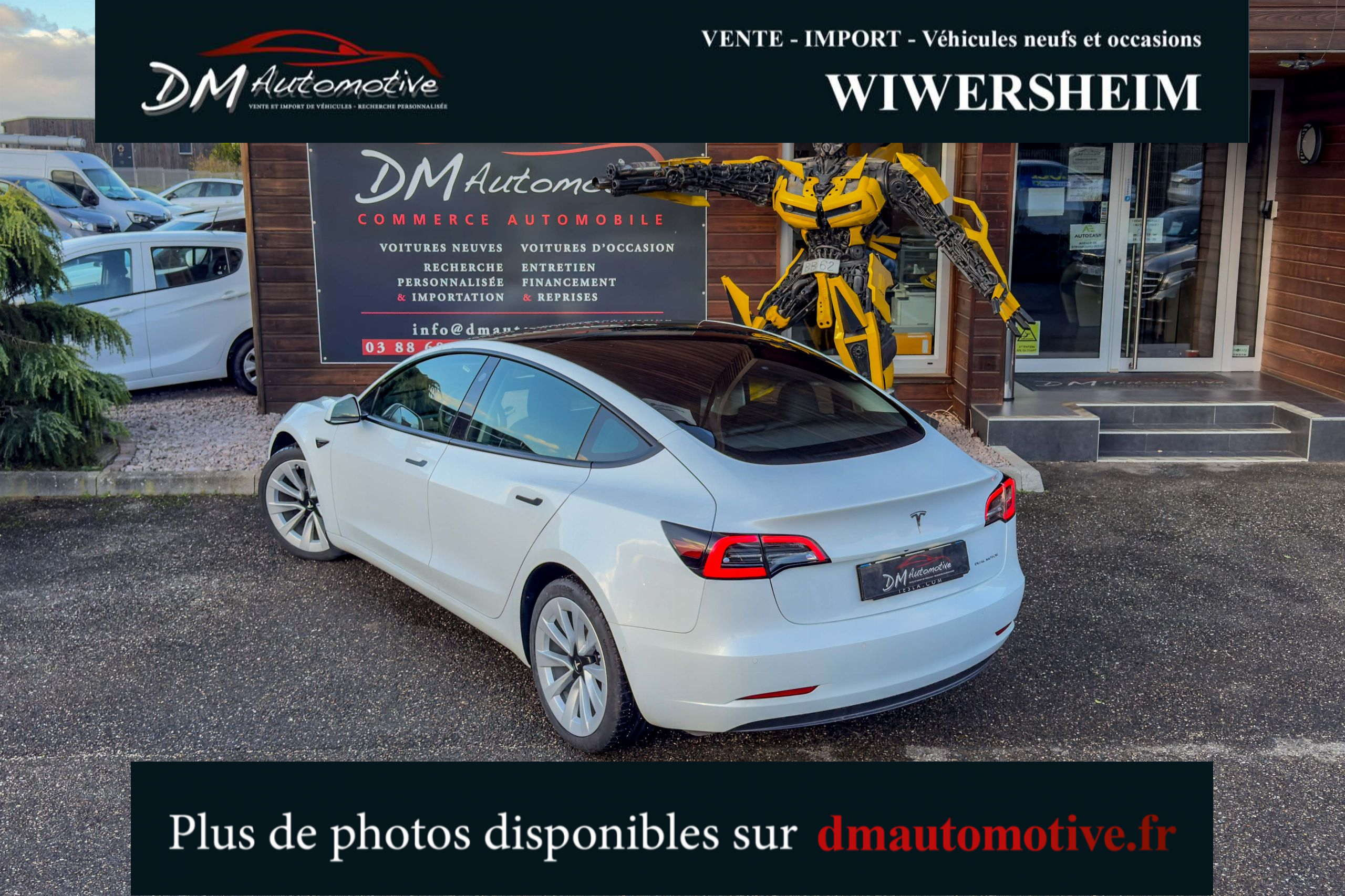 2021 Model 3 Grande Autonomie Dual Motor AWD Blanc