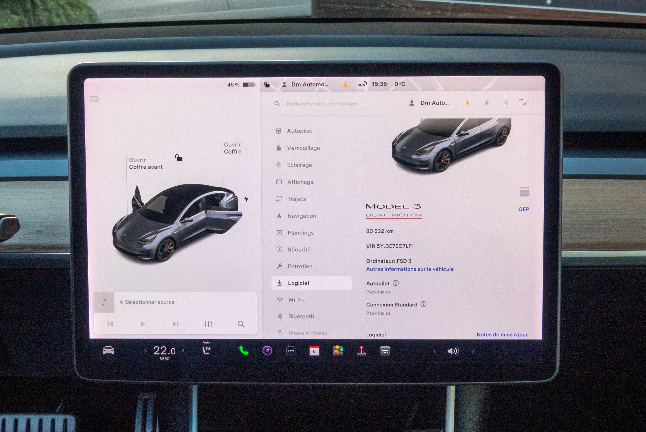2020 Model 3 Performance with PUP AWD with Upgrade Gris clair