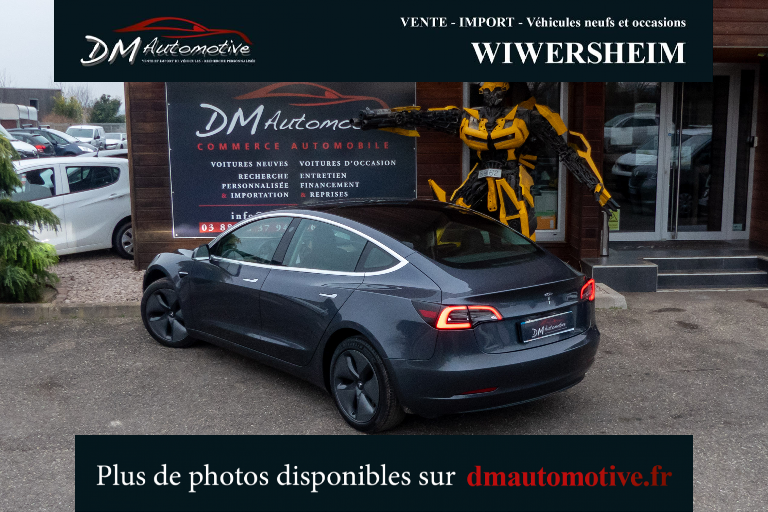 2019 Model 3 Standard RWD Plus Gris foncé
