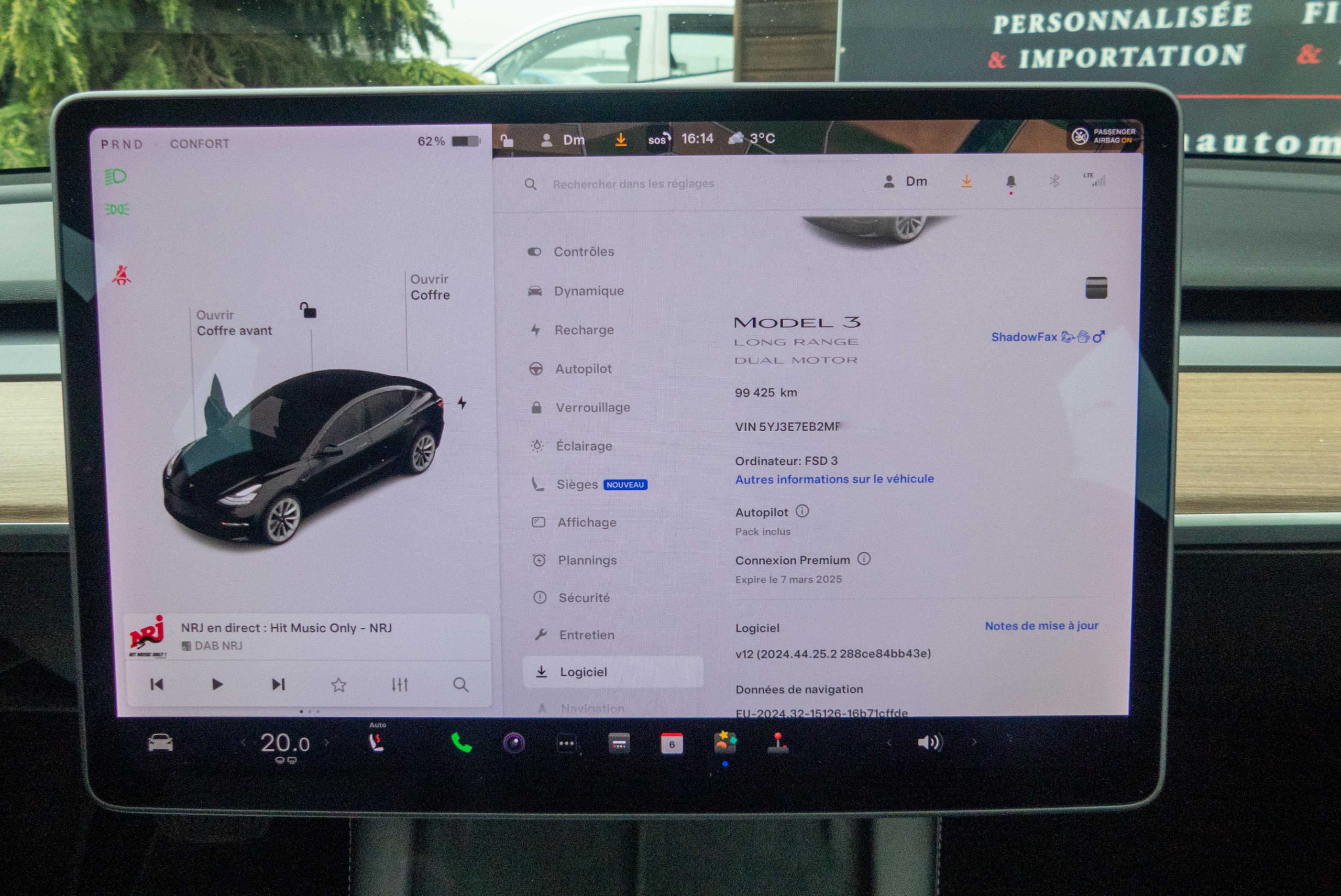 2020 Model 3 Long Range Dual Motor AWD Noir
