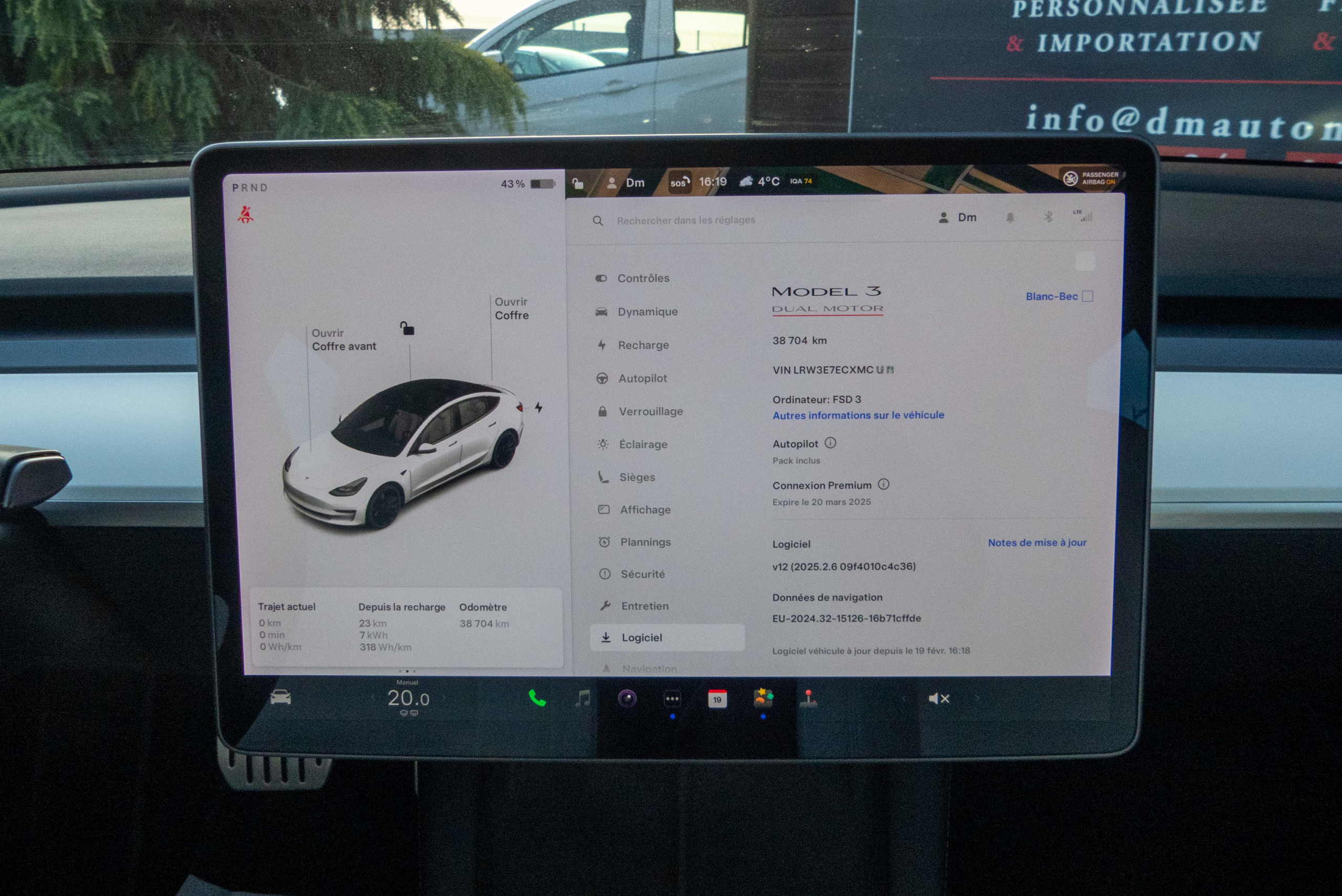 2021 Model 3 Performance AWD Blanc