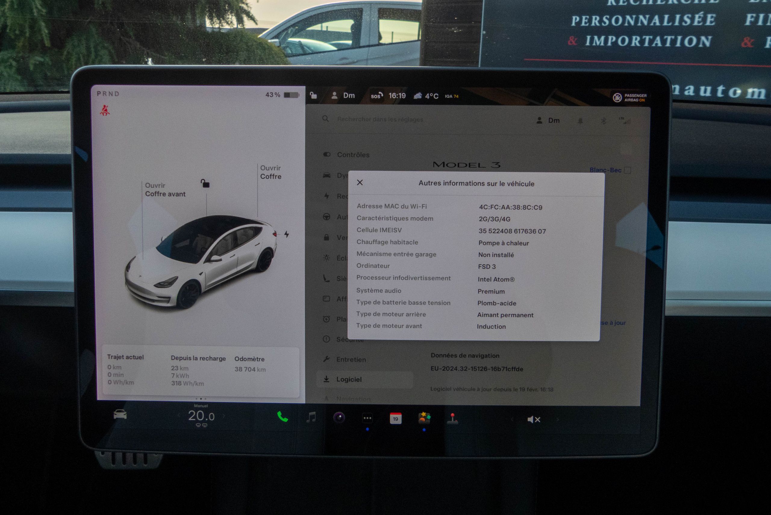 2021 Model 3 Performance AWD Blanc