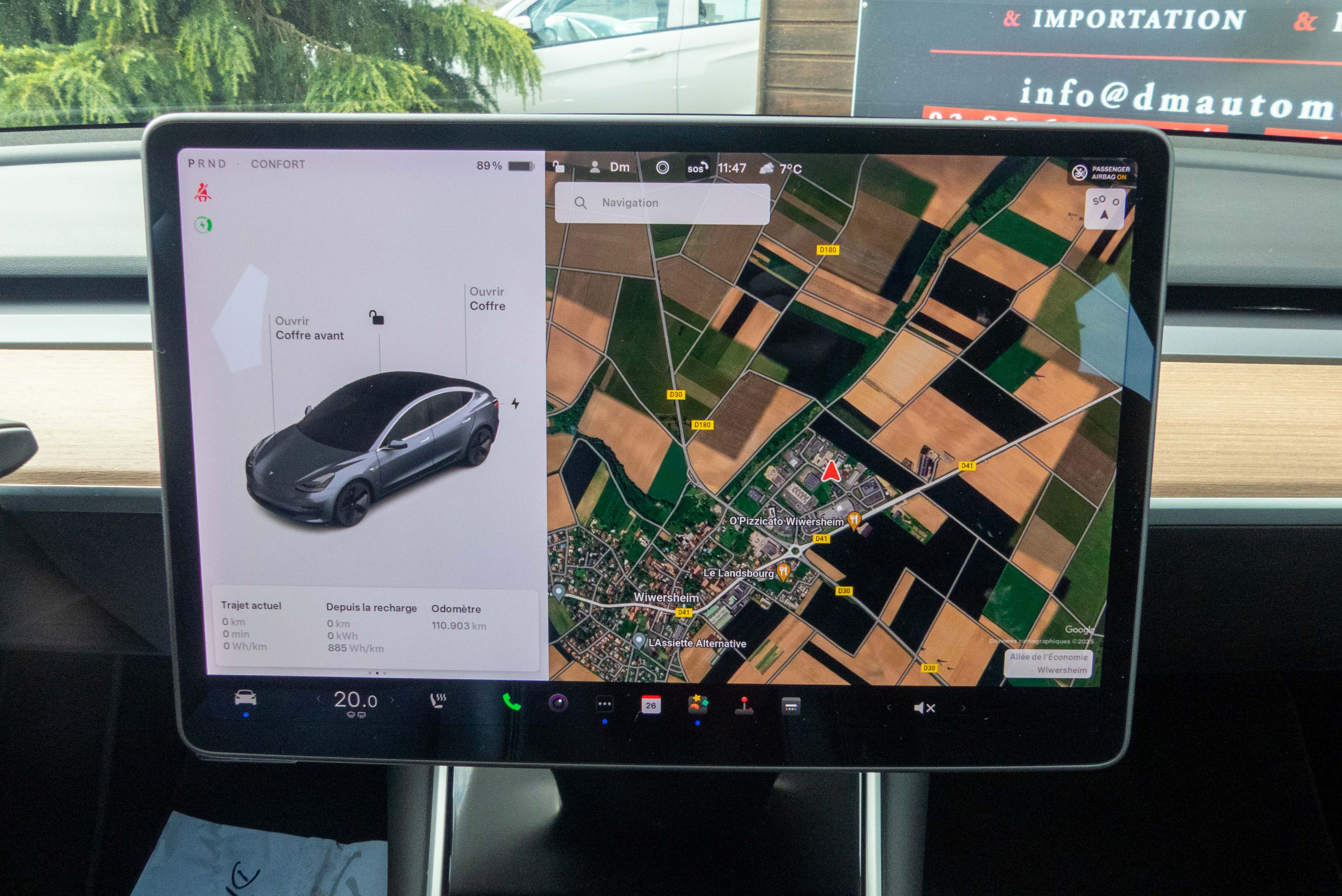 2020 Model 3 Standard RWD Plus Gris foncé