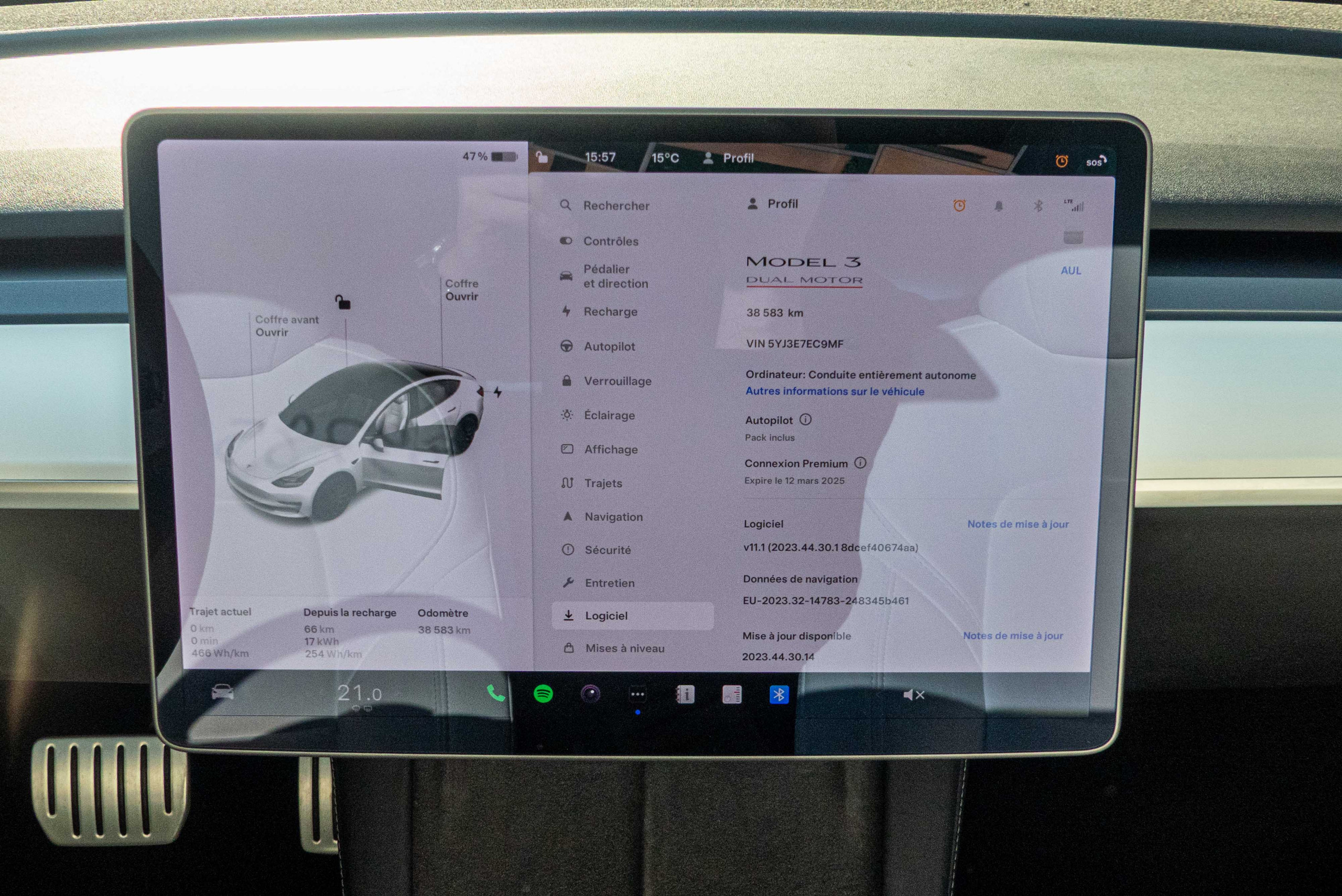2021 Model 3 Performance AWD Blanc
