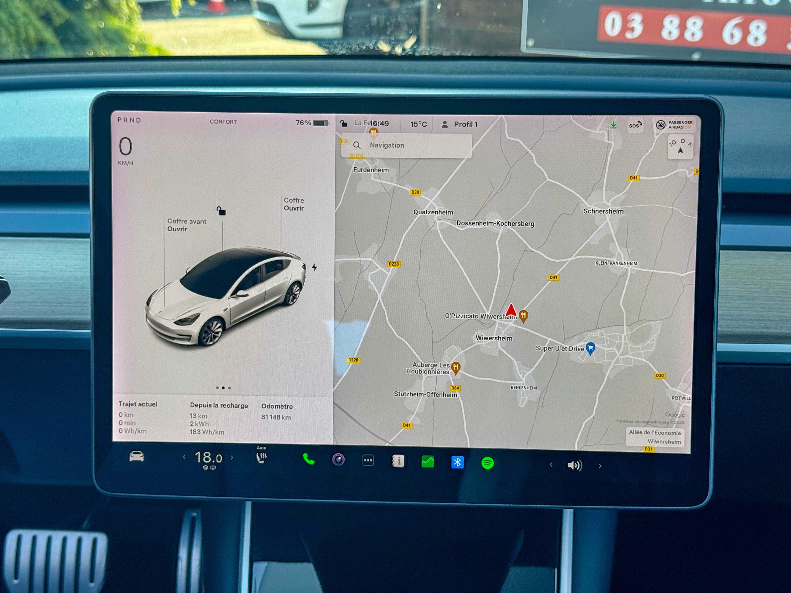 2019 Model 3 Performance Dual Motor AWD Blanc