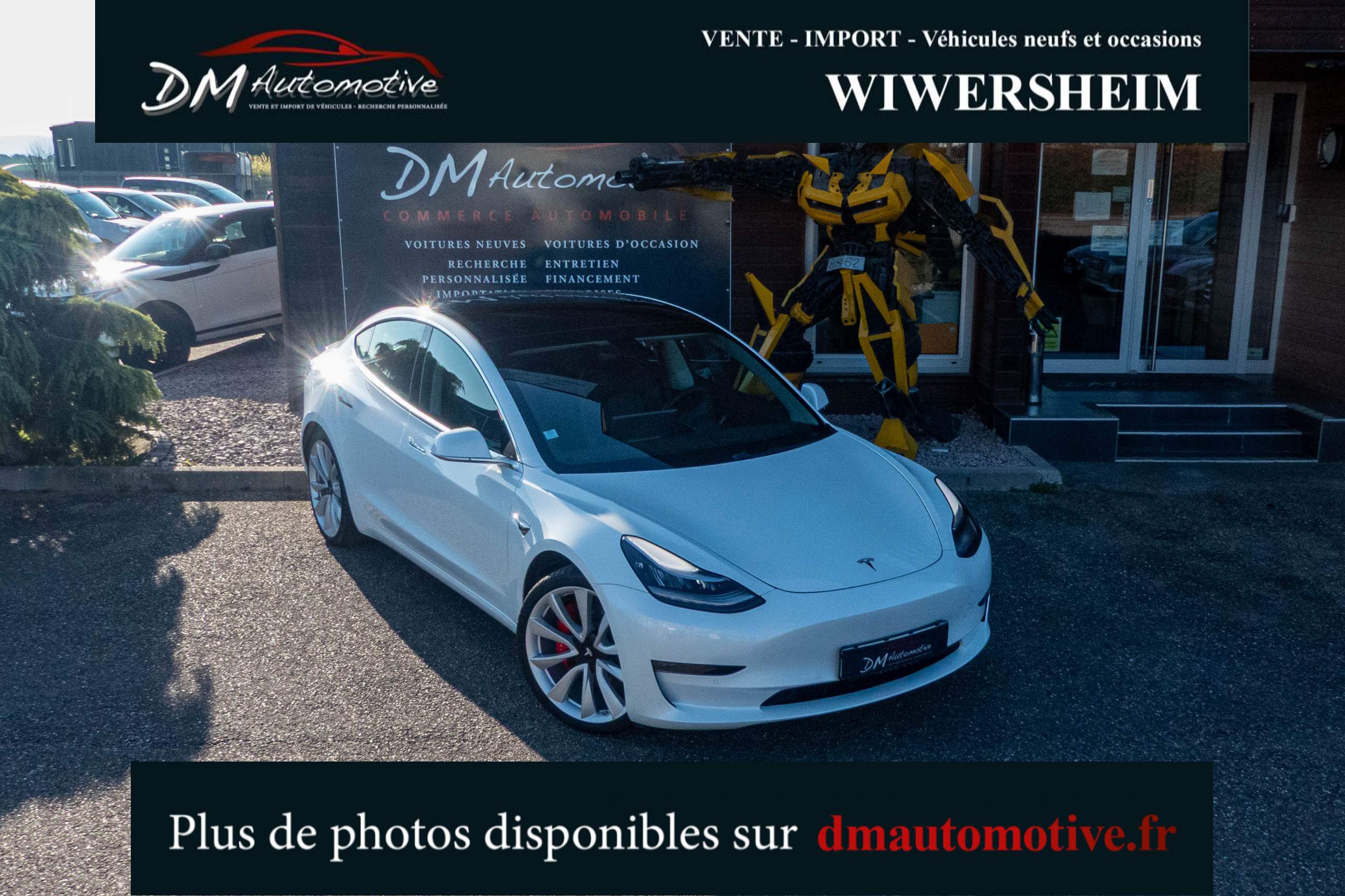 2019 Model 3 Performance Dual Motor AWD Blanc