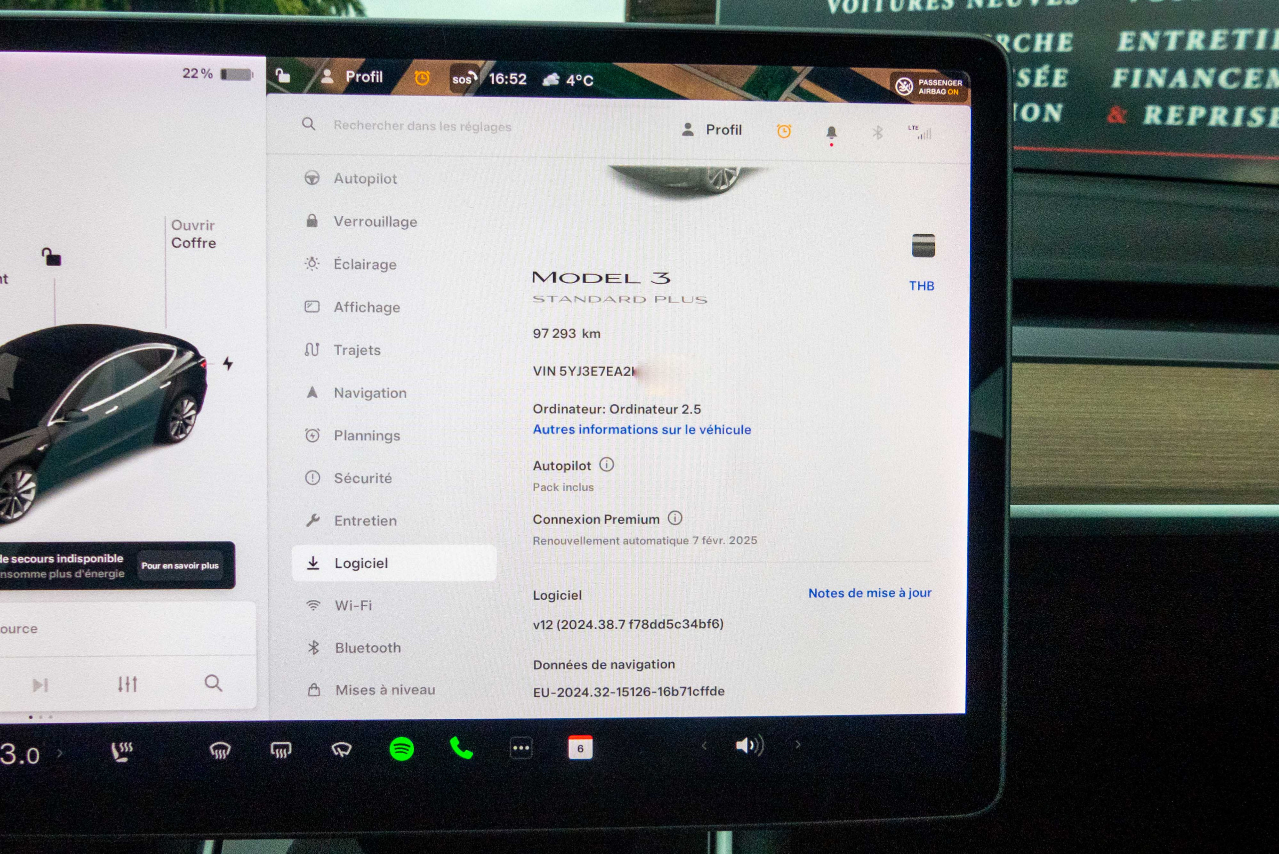 2019 Model 3 Standard RWD Plus Noir