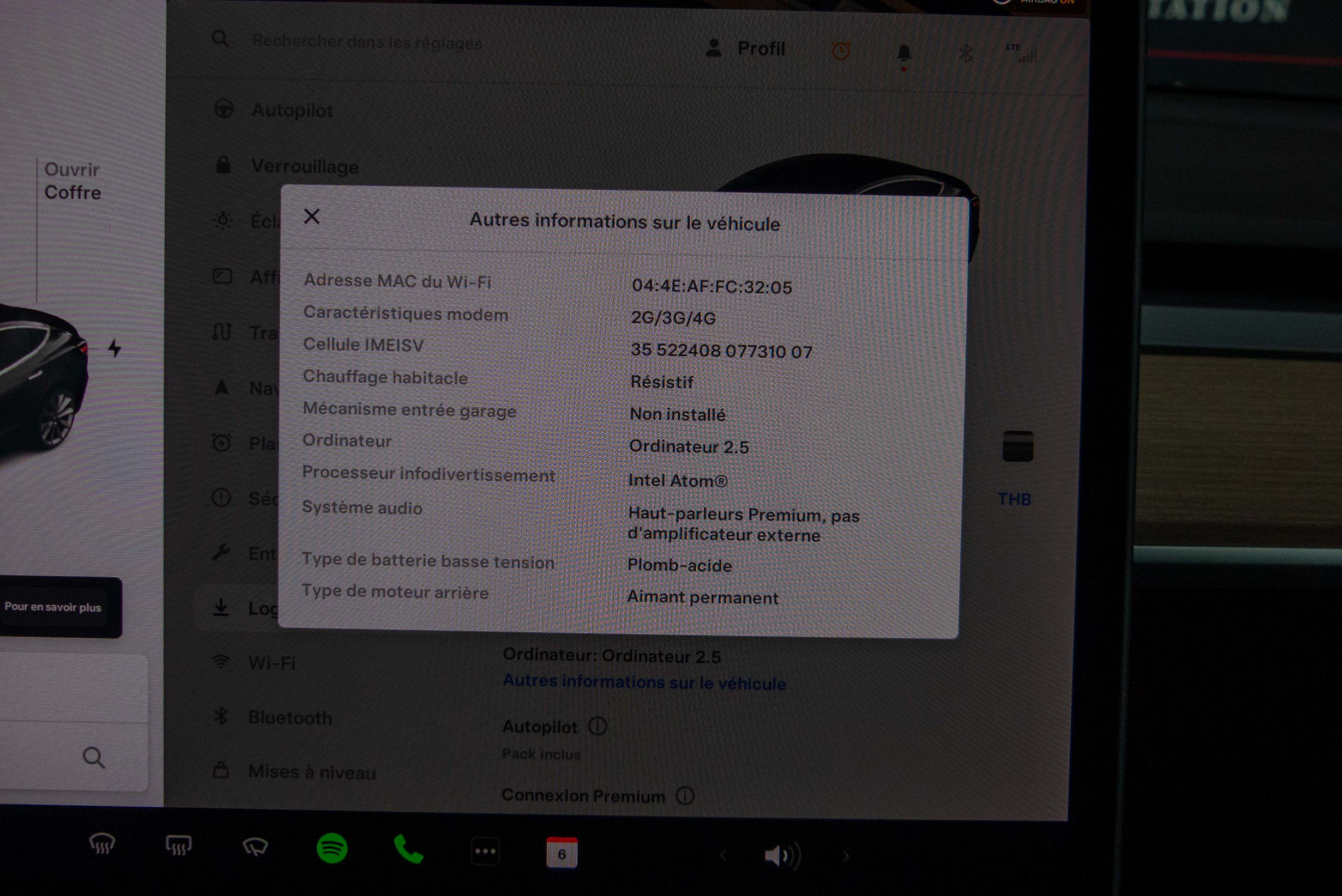 2019 Model 3 Standard RWD Plus Noir